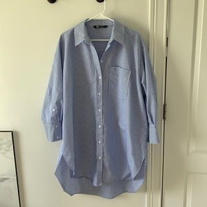 Zara Oversized Shirt Dress